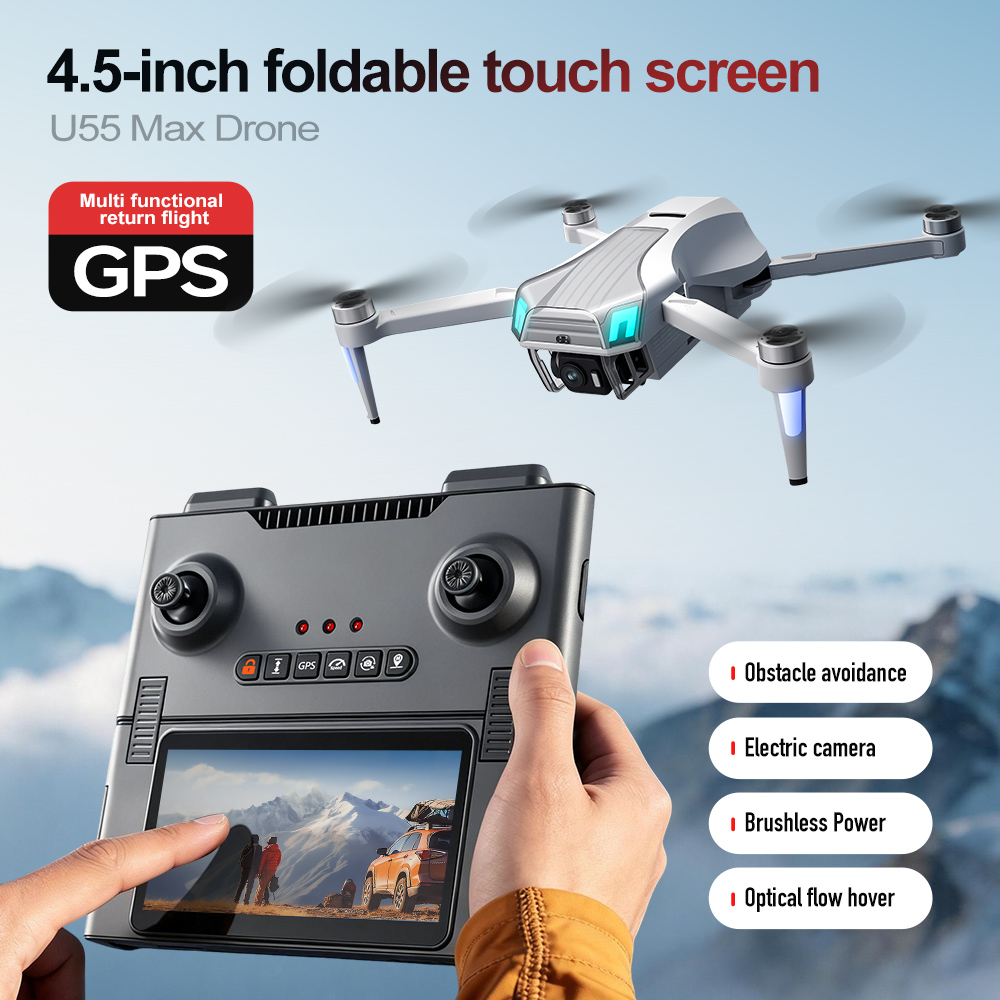 Drone Gimbal Mount - U55Max 5G Optical Flow GPS-Drohne 4k